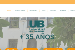 Bolivariana University Website