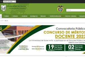 University of Sucre Website