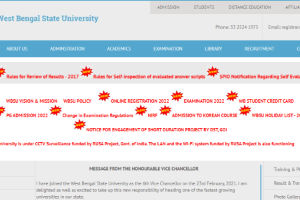 West Bengal State University Website