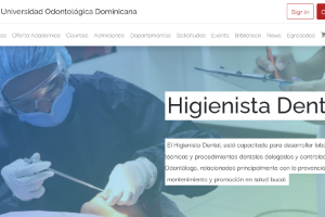 Universidad Odontológica Dominicana Website