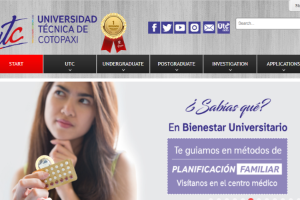 Technical University of Cotopaxi, Latacunga Website