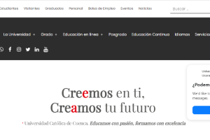 Universidad Catolica de Cuenca Website