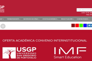 Universidad Particular San Gregorio de Portoviejo Website