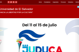 University of El Salvador Website