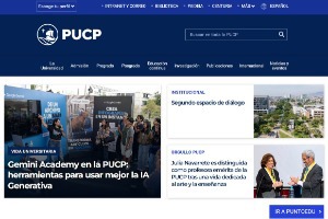 Pontifical Catholic University of Peru Website