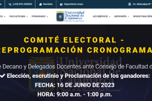 National University of Cajamarca Website