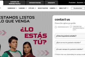 Technological University of Peru Website