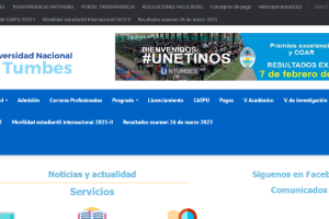 National University of Tumbes Website