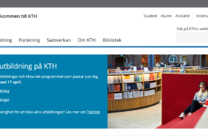 KTH Royal Institute of Technology Website