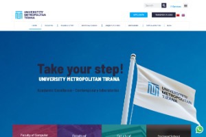 University Metropolitan Tirana Website