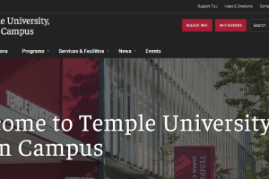 Temple University Japan Website