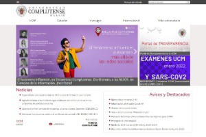 Complutense University of Madrid Website
