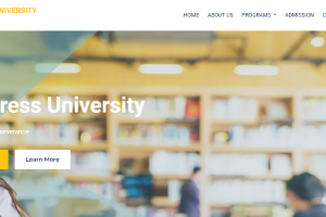 Progress University of Gyumri Website
