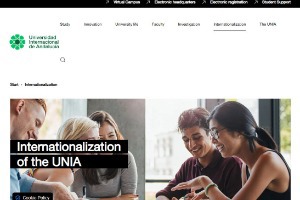 International University of Andalusia Website
