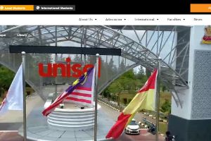 University of Selangor Website