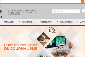 National School of Journalism and Information Sciences of Algiers Website