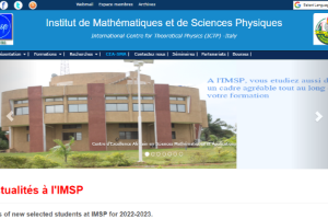 Institut de Mathematiques et de Sciences Physiques Porto Novo Benin Website