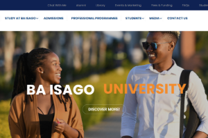BA ISAGO University Website
