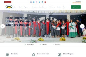 Hope University College Website