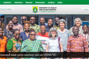 University of Health and Allied Sciences Website