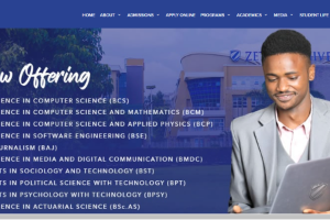 Zetech University Website
