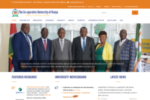 Co-operative University of Kenya Website