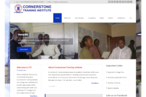 Cornerstone Training Institute Nairobi Website