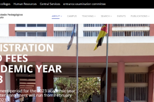 Universidade Pedagógica Website