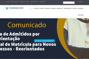 Universidade Lúrio Website
