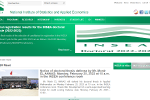 National Institute of Statistics and Applied Economics Website