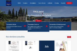 National School of Business and Management in Settat Website