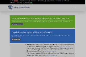 Federal University, Lokoja Website