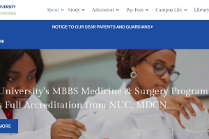 Nile University of Nigeria Website