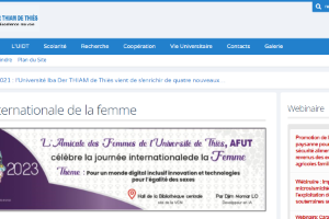 Université de Thiès Website