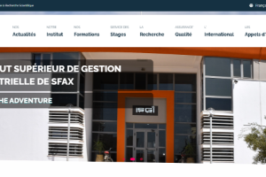 Higher Institute of Industrial Management of Sfax Website