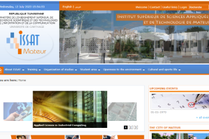 Higher Institute of Applied Science and Technology of Mateur Website