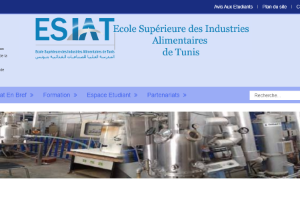 Higher School of Food Industries of Tunis Website