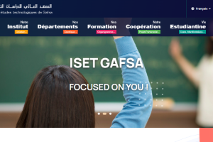 Higher Institute of Technological Studies ISET Gafsa Website