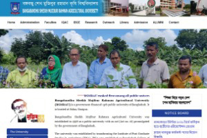 Bangabandhu Sheikh Mujibur Rahman Agricultural University Website