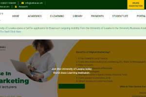 University of Lusaka Website