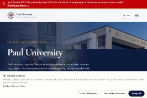 Paul University Website