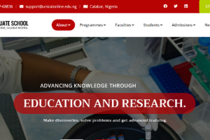 University of Calabar Graduate School Website