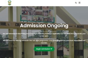 Federal College of Agriculture Akure Website