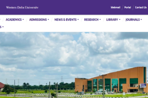 Western Delta University Website