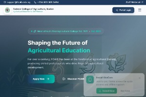 Federal College of Agriculture Ibadan Website