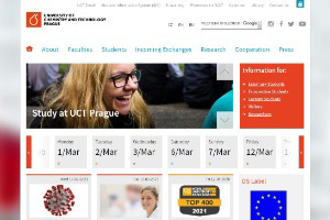 University of Chemistry and Technology, Prague Website
