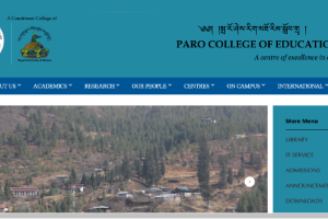 Royal University of Bhutan Paro College of Education Website
