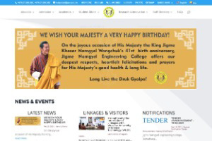 Jigme Namgyel Engineering College Website