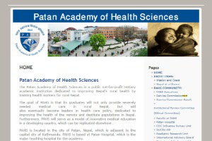 Patan Academy of Health Sciences Website