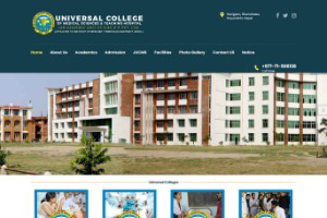 Universal College of Medical Sciences Website